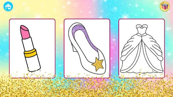 game tô màu - Mermaid Coloring Book Glitter